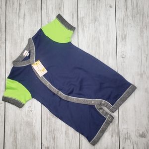 Baby boy bodysuit romper nwt 6-12 months blue